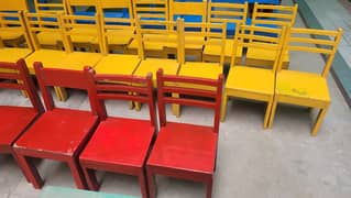 School Pre Primary section students chair