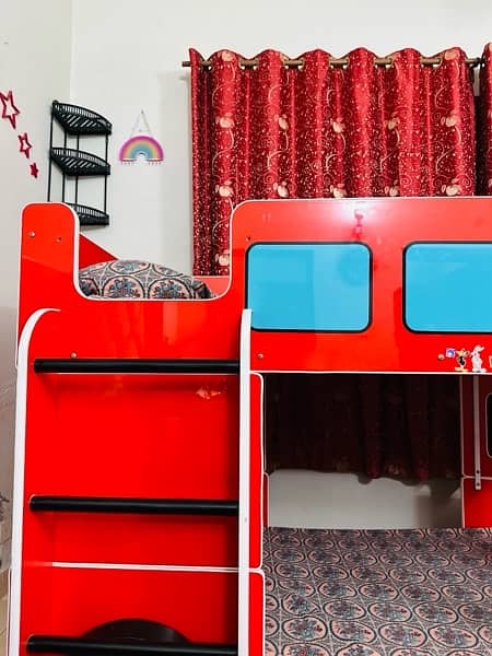 Bunk Bed with Mattresses (school bus theme) 2