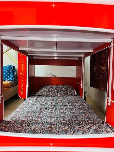 Bunk Bed with Mattresses (school bus theme) 4