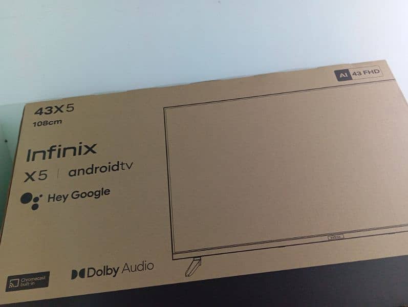 INFINIX ANDROID LED 43" . . . 1 months used 3 years warranty 3