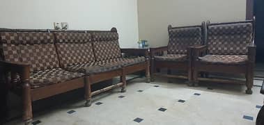 5 Seater Sofa Pure Wood Traditional Style