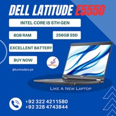 Dell Latitude E5550 Core i5 5th Gen, 8GB, 256GB SSD, 15.6″