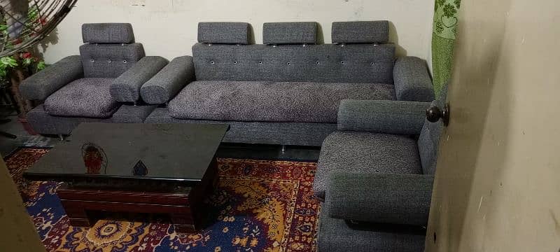 5 Seater sofa with table 1