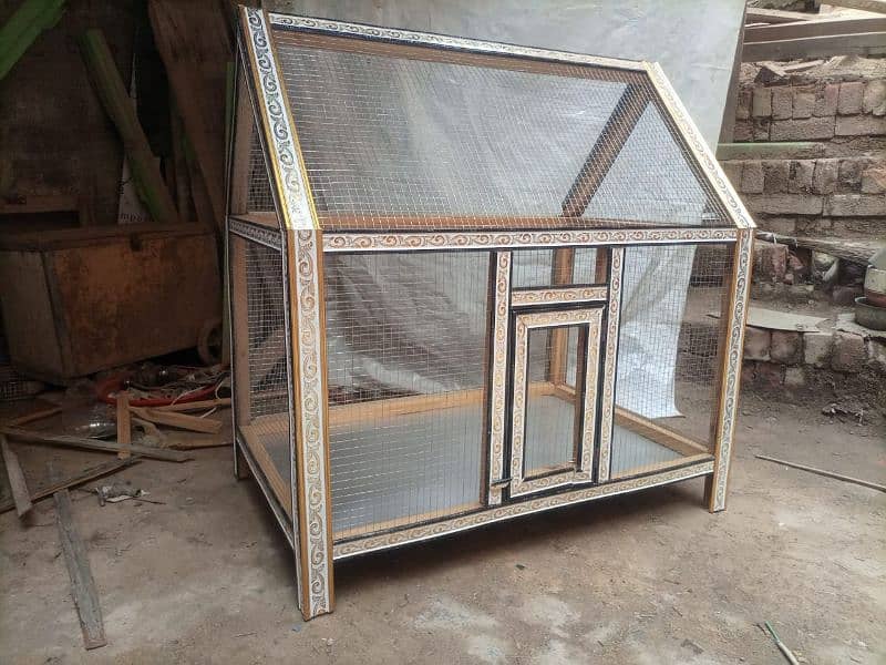 wood made Hen cage 1