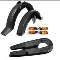 bike mudguard ,Indicators and chain cover set 0