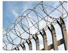 Razor Wire Barbed Wire Chain Link Fence Pole Jali Welded mesh