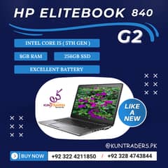 HP EliteBook 840 G2 - Intel Core i5 5th Gen - 8GB RAM, 256GB SSD 14''