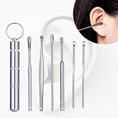 Portable Ear Wax Removal Tool Kit - 6 In 1