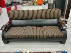 Wooden 5 seater sofa set