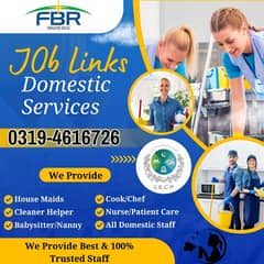 Housemaids,cooks, Driver's Babysitters Nanies s Governor's Helper 24/7