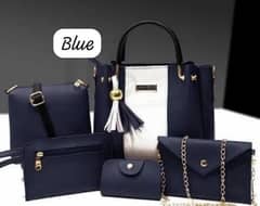 women handbag blue colour