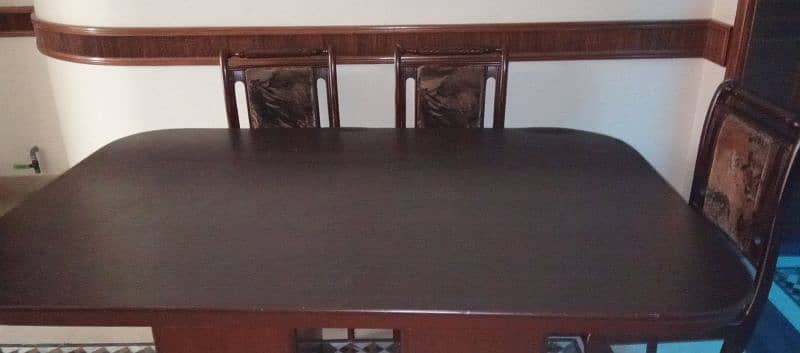 6 seater wood dinning table 2