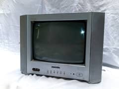 Old Dead Used 14" National TV for Repair or DIY - Parts Included