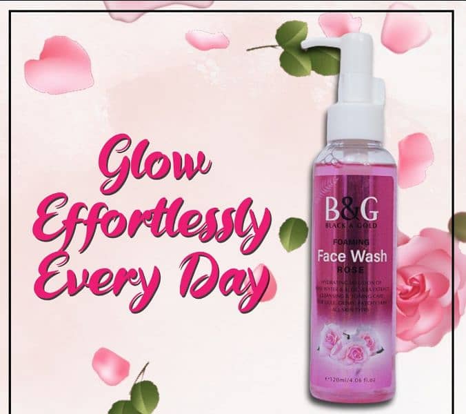 B&G Pink rose face wash 120ML 1