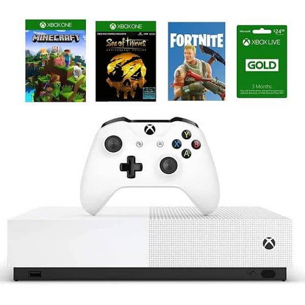 XBOX ONE S WITH ONE CONTROLLER 1