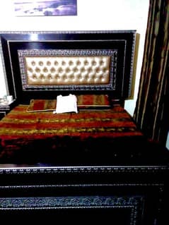 Bed set/double bed/2 side tables/1 dressing/1 showcase