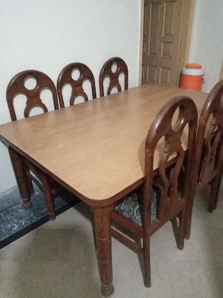 wooden Dining table set 1