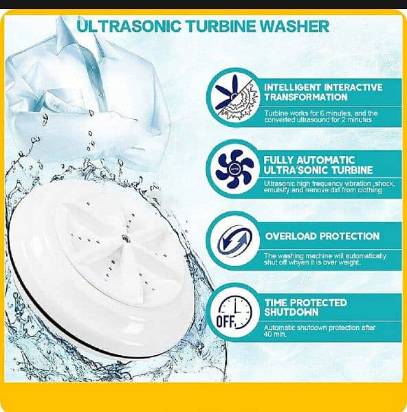 Mini Portable USB Operate Washing Machine Turbine with Box 7