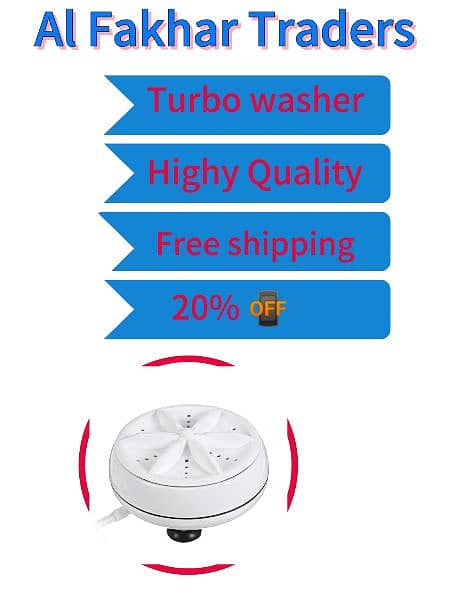 Mini Portable USB Operate Washing Machine Turbine with Box 9