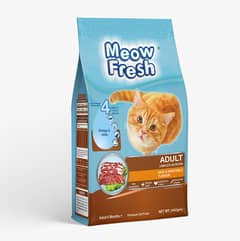 ( Beef And Vegetable) Meow Fresh Dry Cat Food Classic (450 Gm )