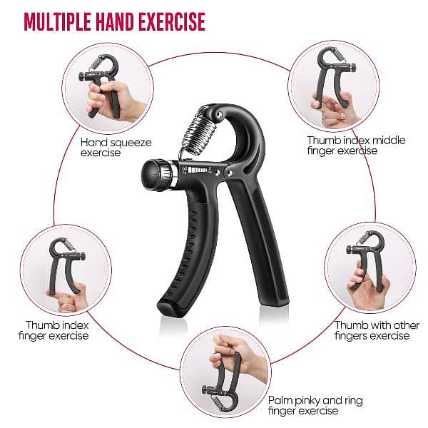 Adjustable Hand Grip Power Exerciser Forearm Workout 10-40kg Non-Slip 3