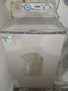 Washing machine with steel body