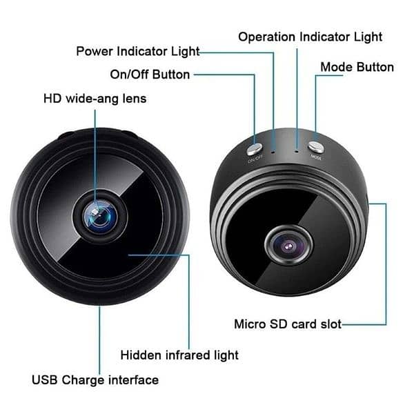 Mini A9 Wifi Mini Camera HD Wireless Mini Camera, Wireless Cctv Camera 3