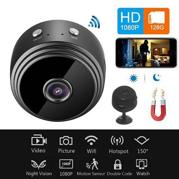 Mini A9 Wifi Mini Camera HD Wireless Mini Camera, Wireless Cctv Camera 4