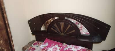 Wooden double bed