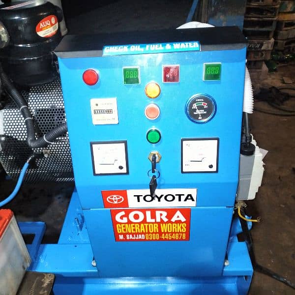 25kva generator Toyota 2L. 2400cc  engine genuine parfees lod 22amper 0