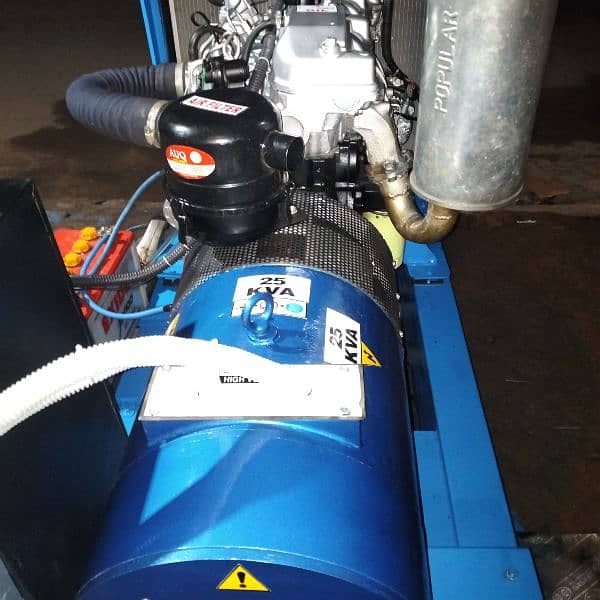 25kva generator Toyota 2L. 2400cc  engine genuine parfees lod 22amper 4