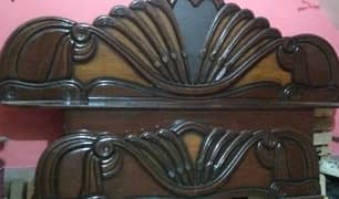 wooden bed set