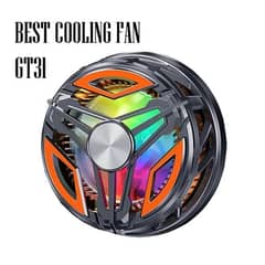 GT31 Cooling Fan Magnetic Phone Cooler with Cliper With RGB Lights