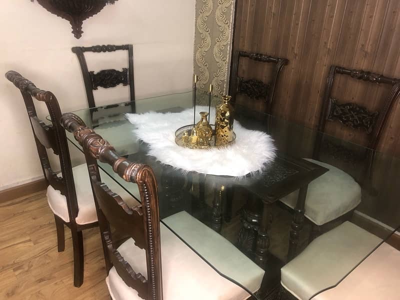 solid shesham chinoti dinning set 3