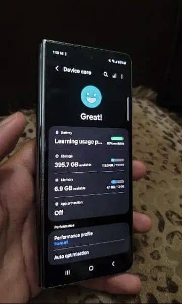 Samsung z fold 4 official PTA approved 512gb only phone iner scren off 3