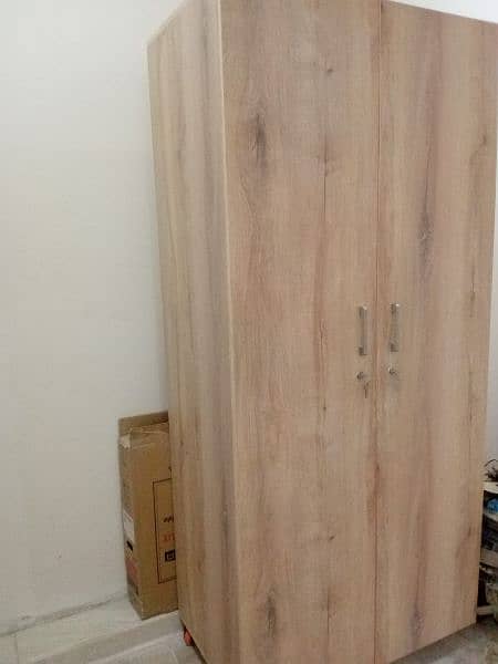 1king bed.  wardrobe .  Foldabble table with drawers 6