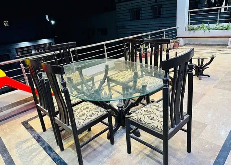 table and six chairs 0