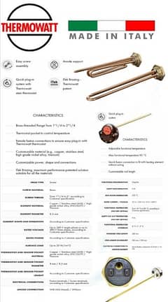 Thermowatt Italy Electric Geyser Element 2000 Watts