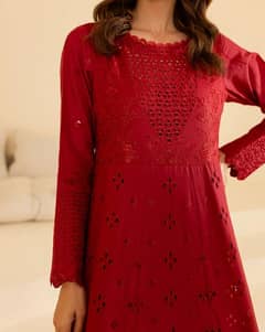 2pc  chikankari frock brand new