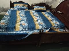 Wooden singal bed 2 piece