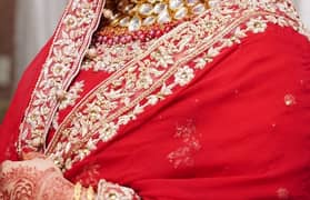 on rent. . . barat bridal dress red pure chiffon and work