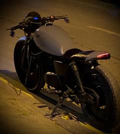 Modified bike custom built cafe racer