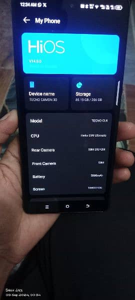 Camon 30 12+12/256 GB with complete box 9 month warranty 1