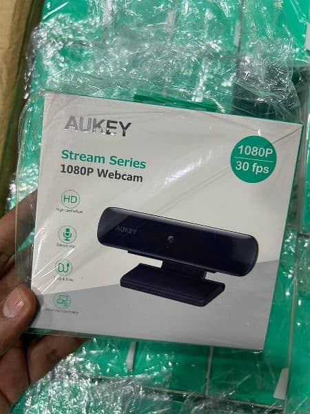 Aukey 1080p Webcam Original New Box Pack Model: PC-W1 0