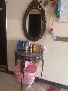 selling my mirror set pure rod black with stand with thick glass 0