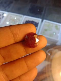 100% Real Ruby (YaqoOt) Very goOd Quality  StOne With Lab certificate