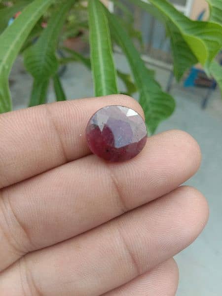 100% Real Ruby (YaqoOt) Very goOd Quality  StOne With Lab certificate 1