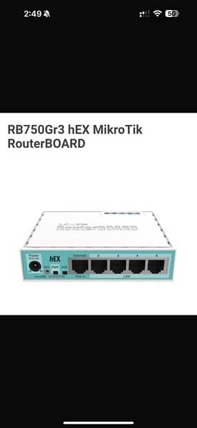 MikroTik RouterBOARD RB750Gr3 hEX 0