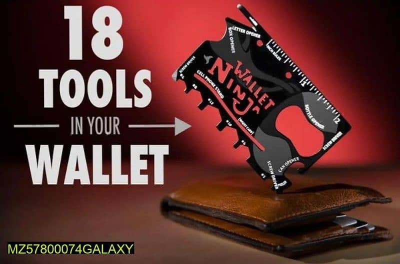 Wallet Ninja 18 in 1 Card Sized Multi-Tool 1