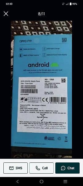 oppo f19 8+128 penal Cheng hay dibha hay charger nhi  v23e 8+256 45000 6